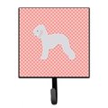 Micasa Bedlington Terrier Checkerboard Pink Leash or Key Holder MI626920